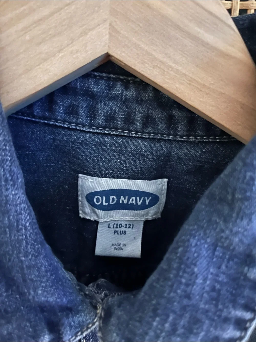 Girls L Old Navy Denim Shirt Dress